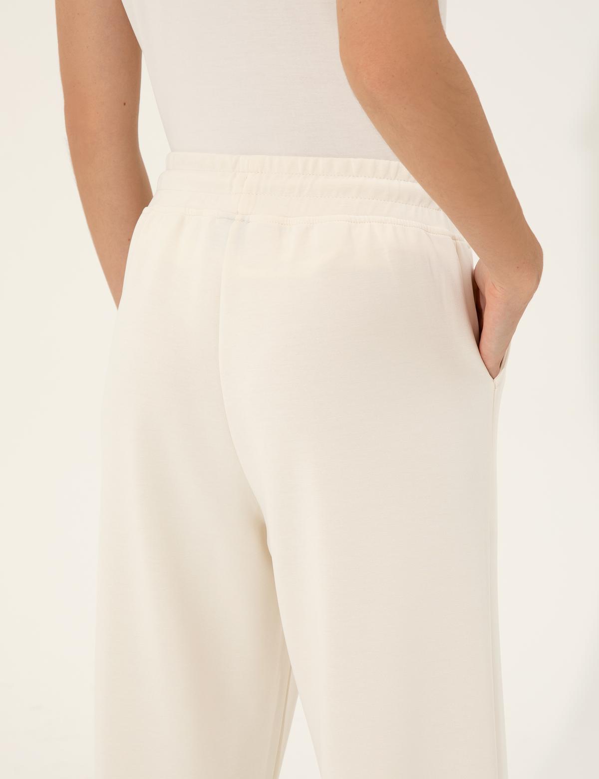 Ekru Flare Fit Eşofman Altı - 50247473024