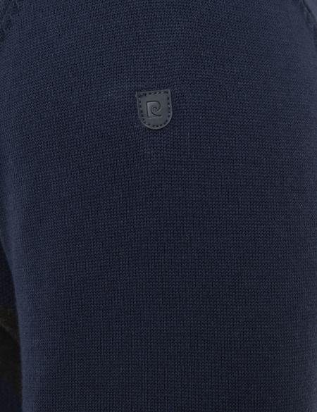 Koyu Lacivert Slim Fit Triko Kazak - 50226535018