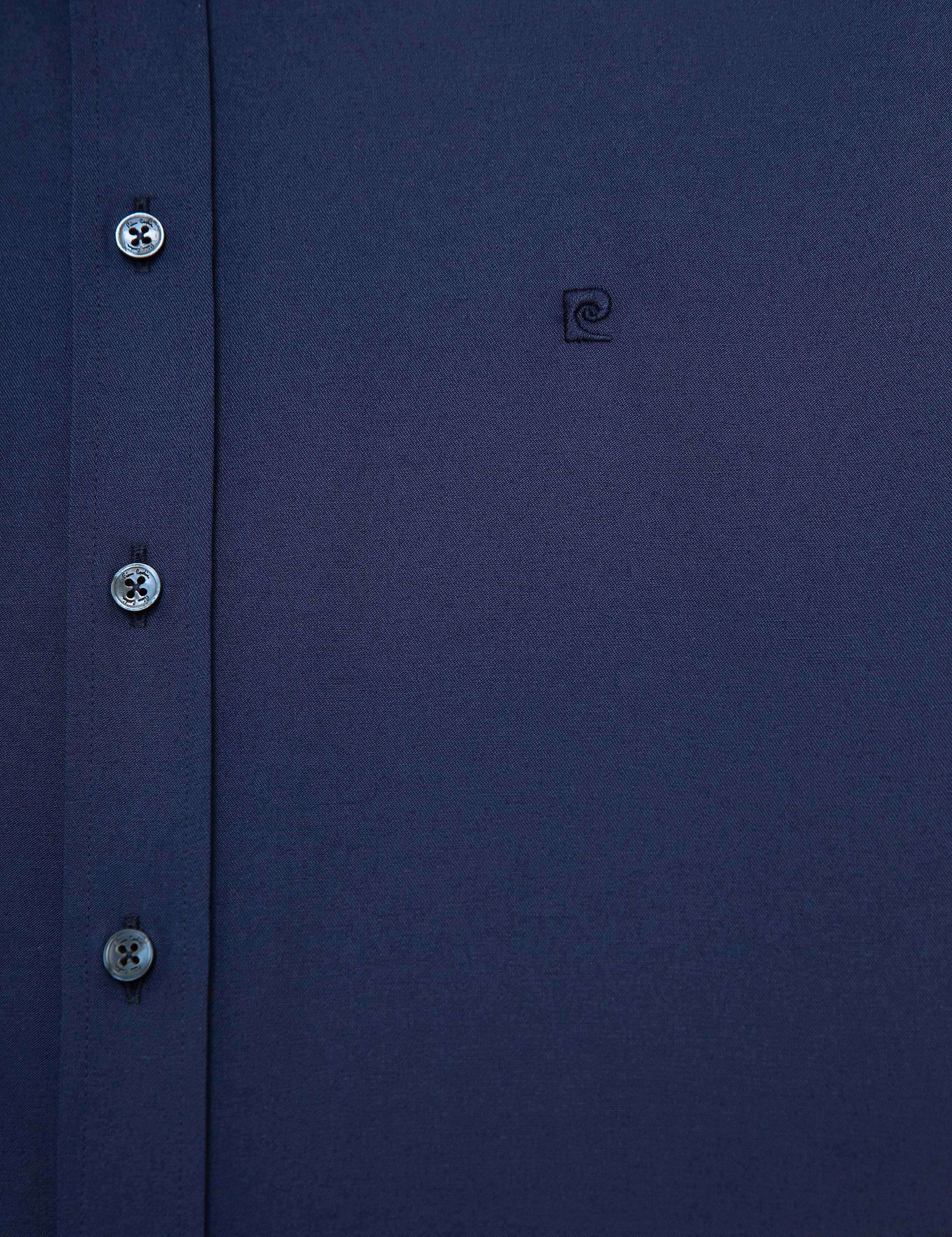 Lacivert Regular Fit Uzun Kollu Basic Gömlek - 50227058034