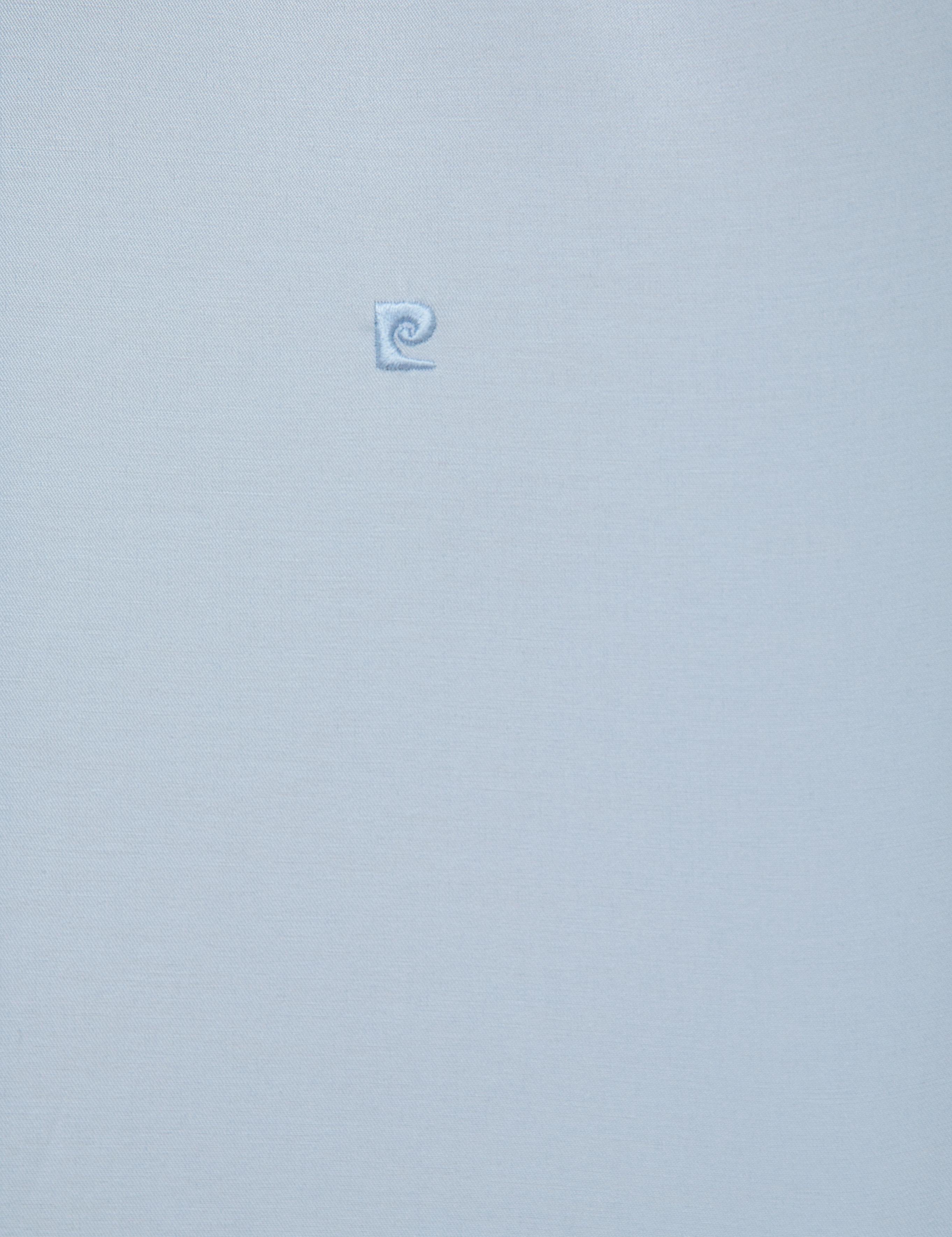 Açık Mavi Slim Fit Uzun Kollu Basic Gömlek