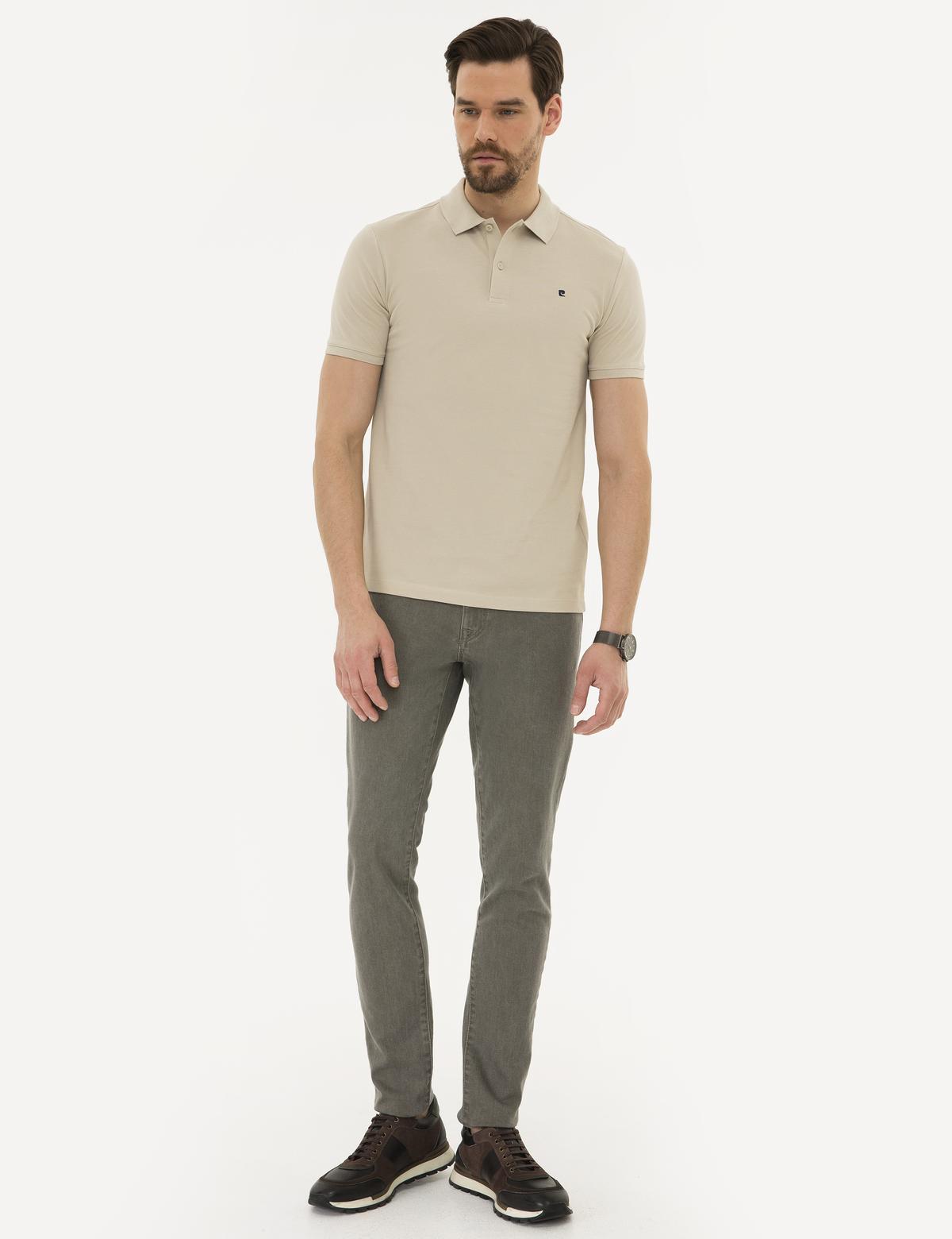 Taş Slim Fit Basic Polo Yaka T-Shirt - 50225515046