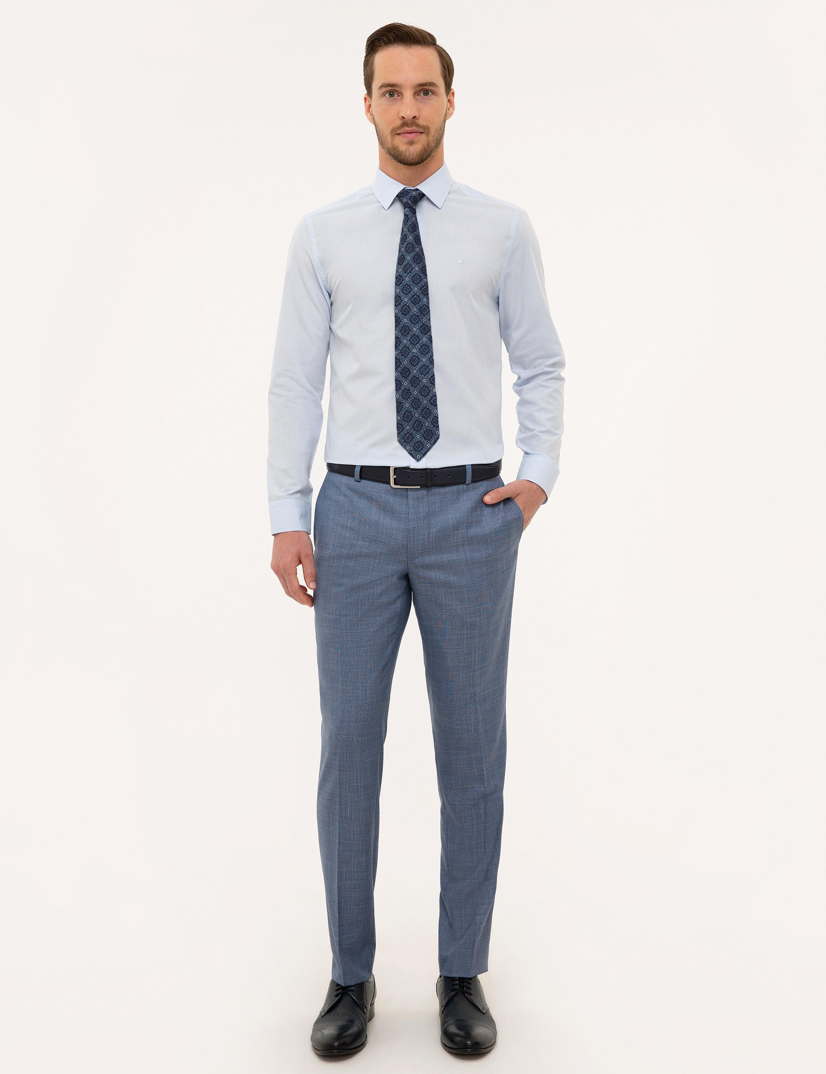 Açık Mavi Slim Fit Basic Gömlek