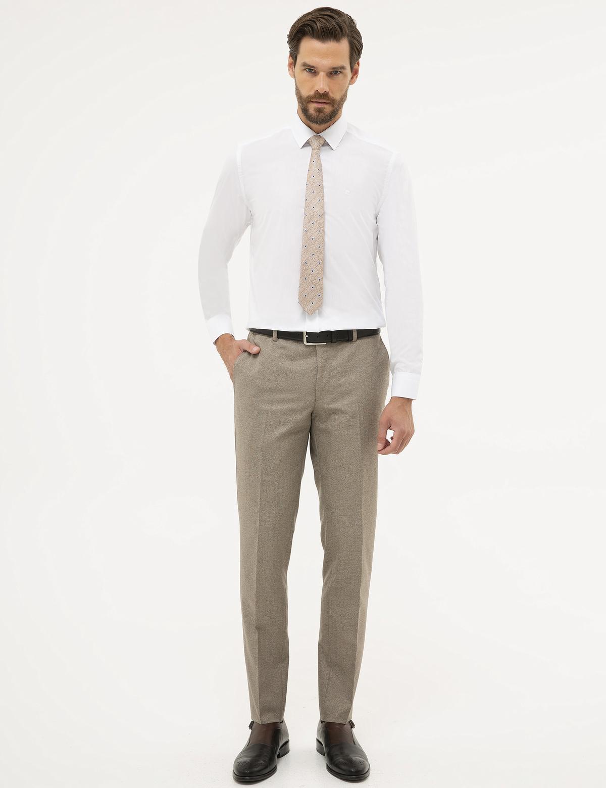 Beyaz Slim Fit Basic Gömlek - 50231260014