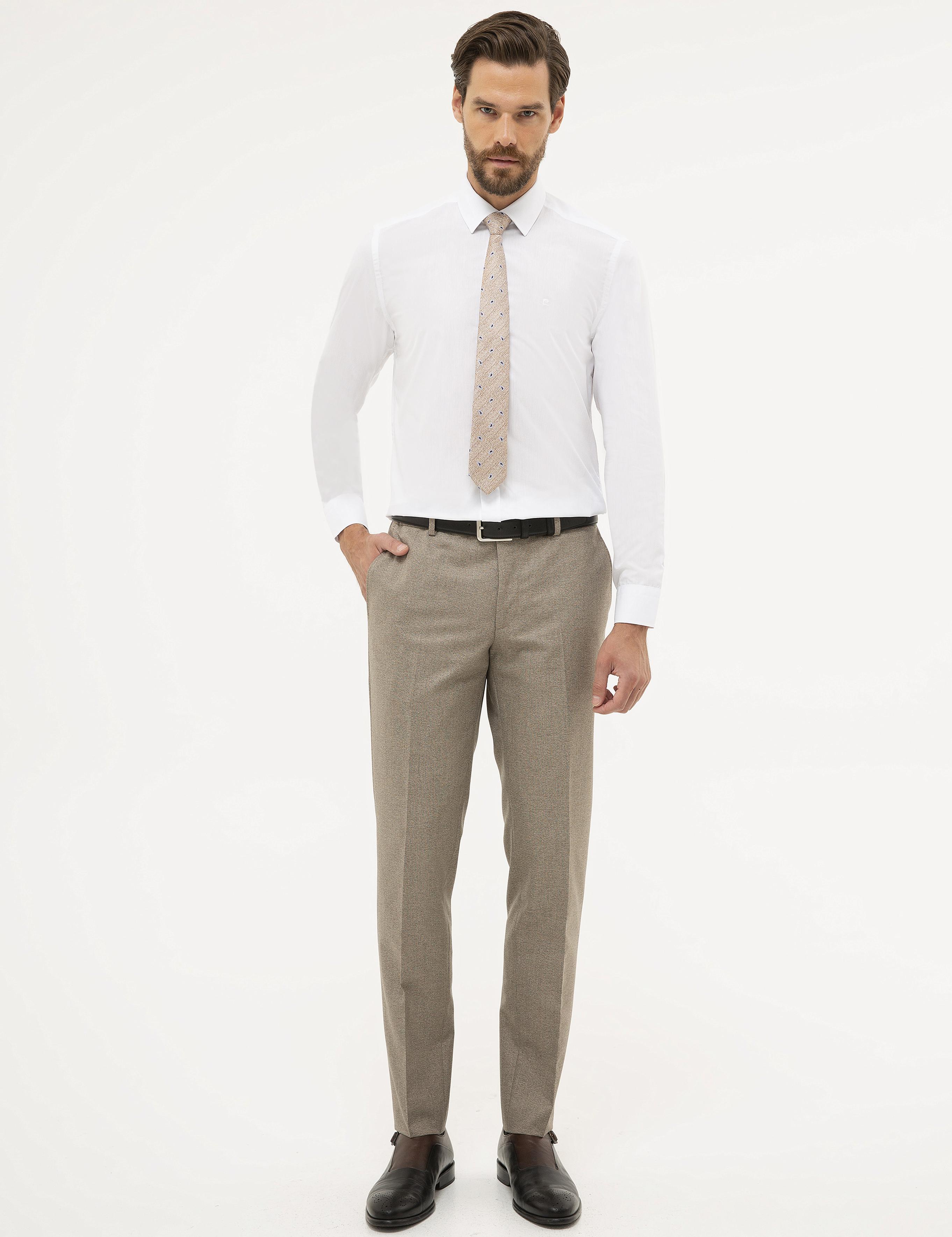 Beyaz Slim Fit Basic Gömlek