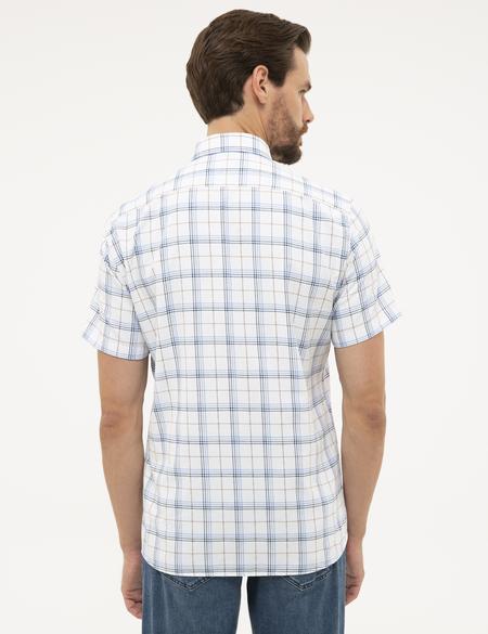 Lacivert Regular Fit Kısa Kollu Gömlek - 50227427008