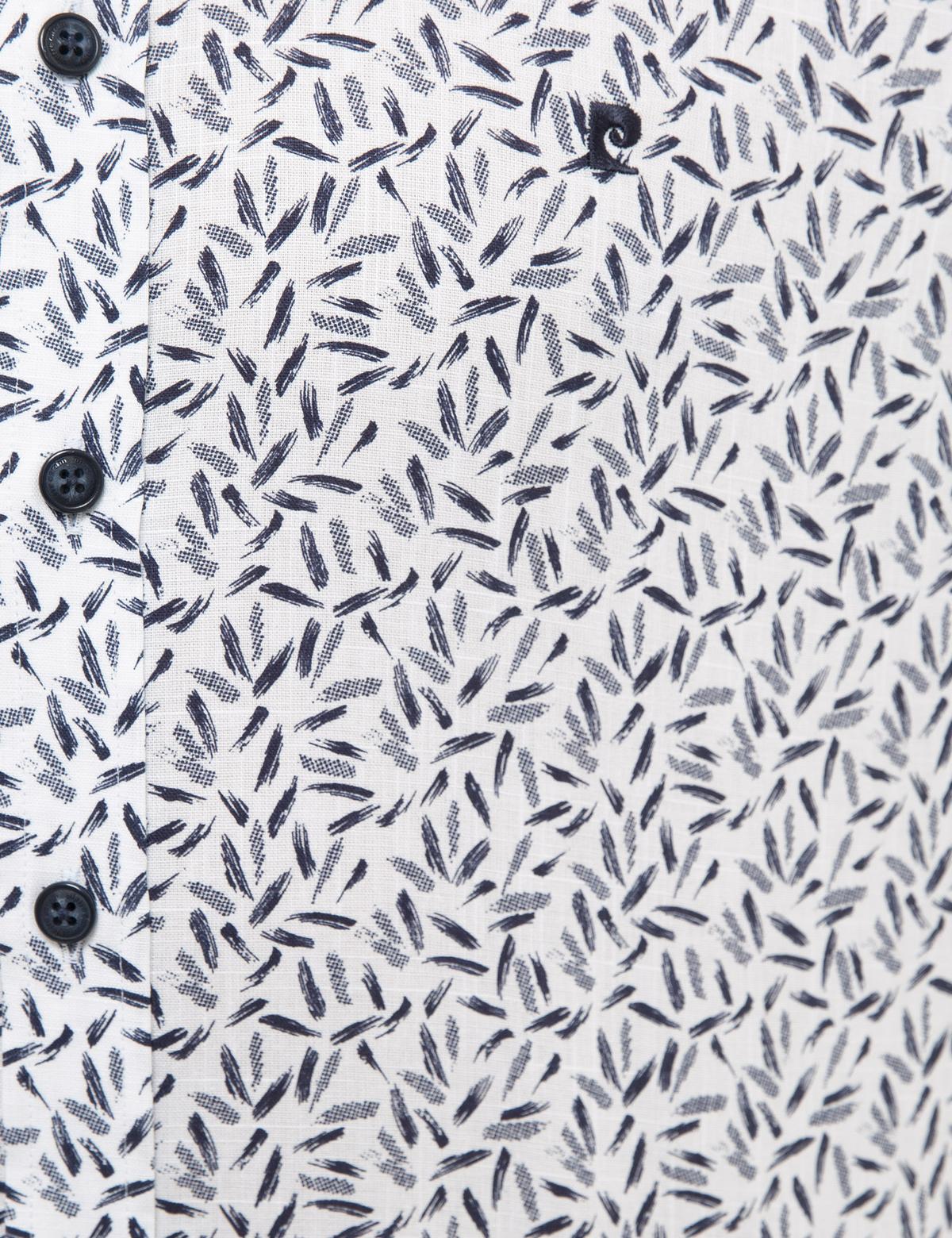 Lacivert Regular Fit Kısa Kollu Gömlek - 50227434008