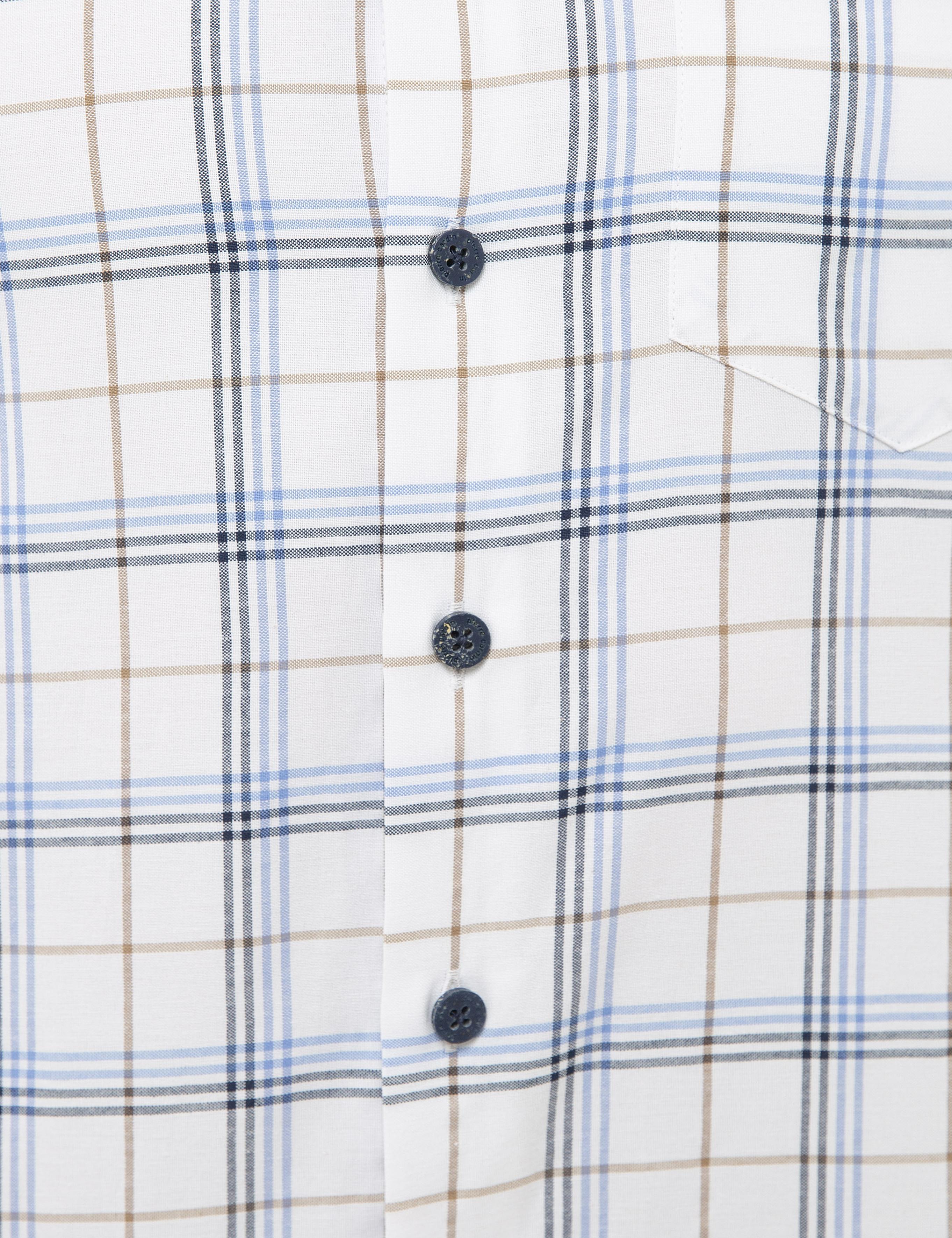 Lacivert Regular Fit Kısa Kollu Gömlek