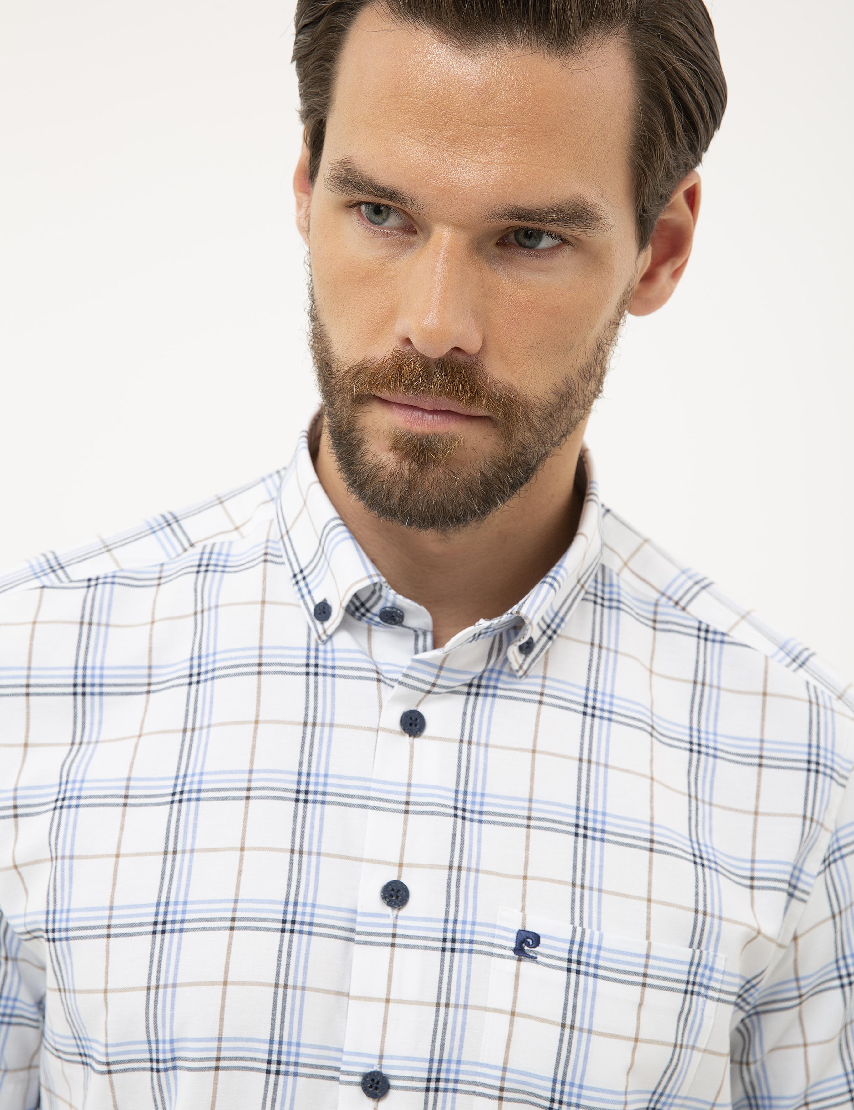 Lacivert Regular Fit Kısa Kollu Gömlek