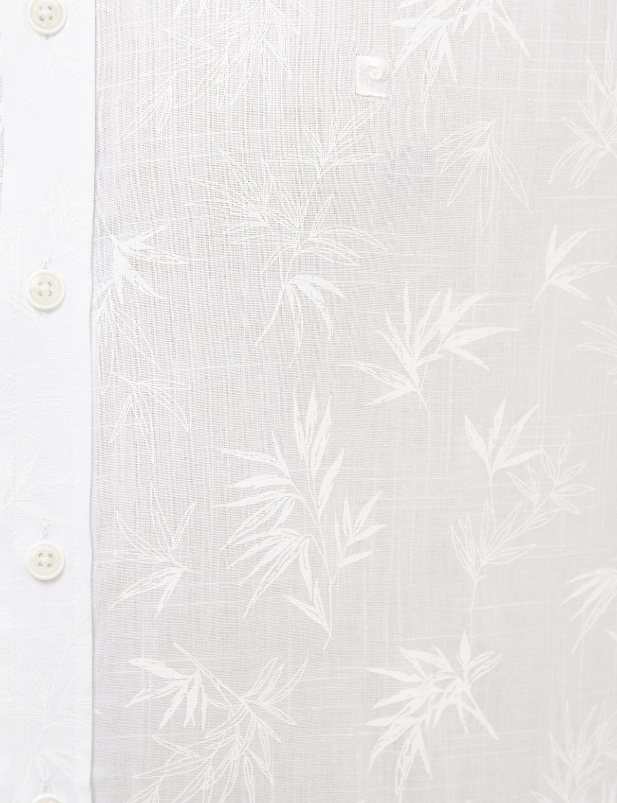 Beyaz Regular Fit Kısa Kollu Gömlek - 50227439006