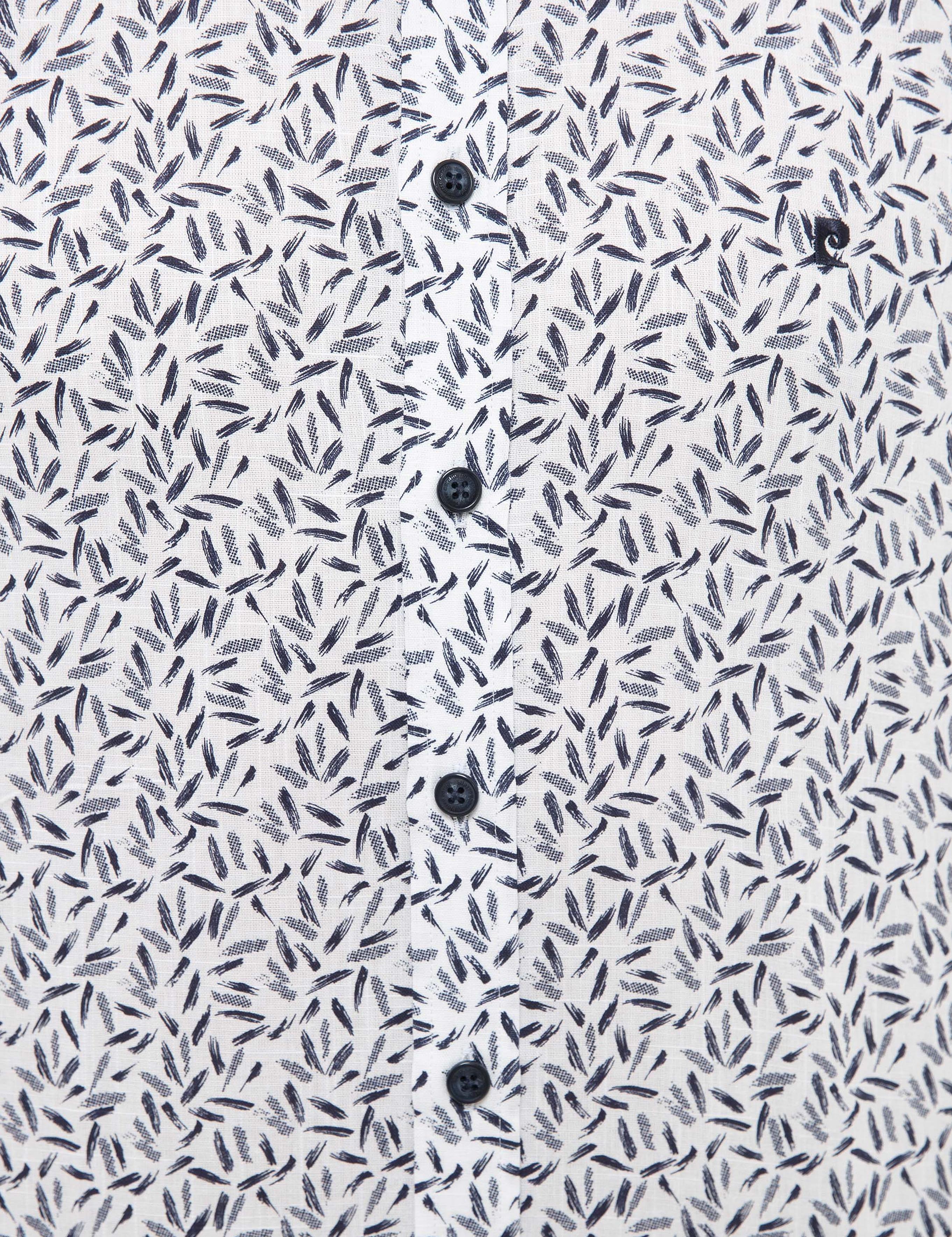 Lacivert Regular Fit Kısa Kollu Gömlek