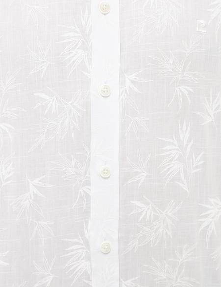 Beyaz Regular Fit Kısa Kollu Gömlek - 50227439006