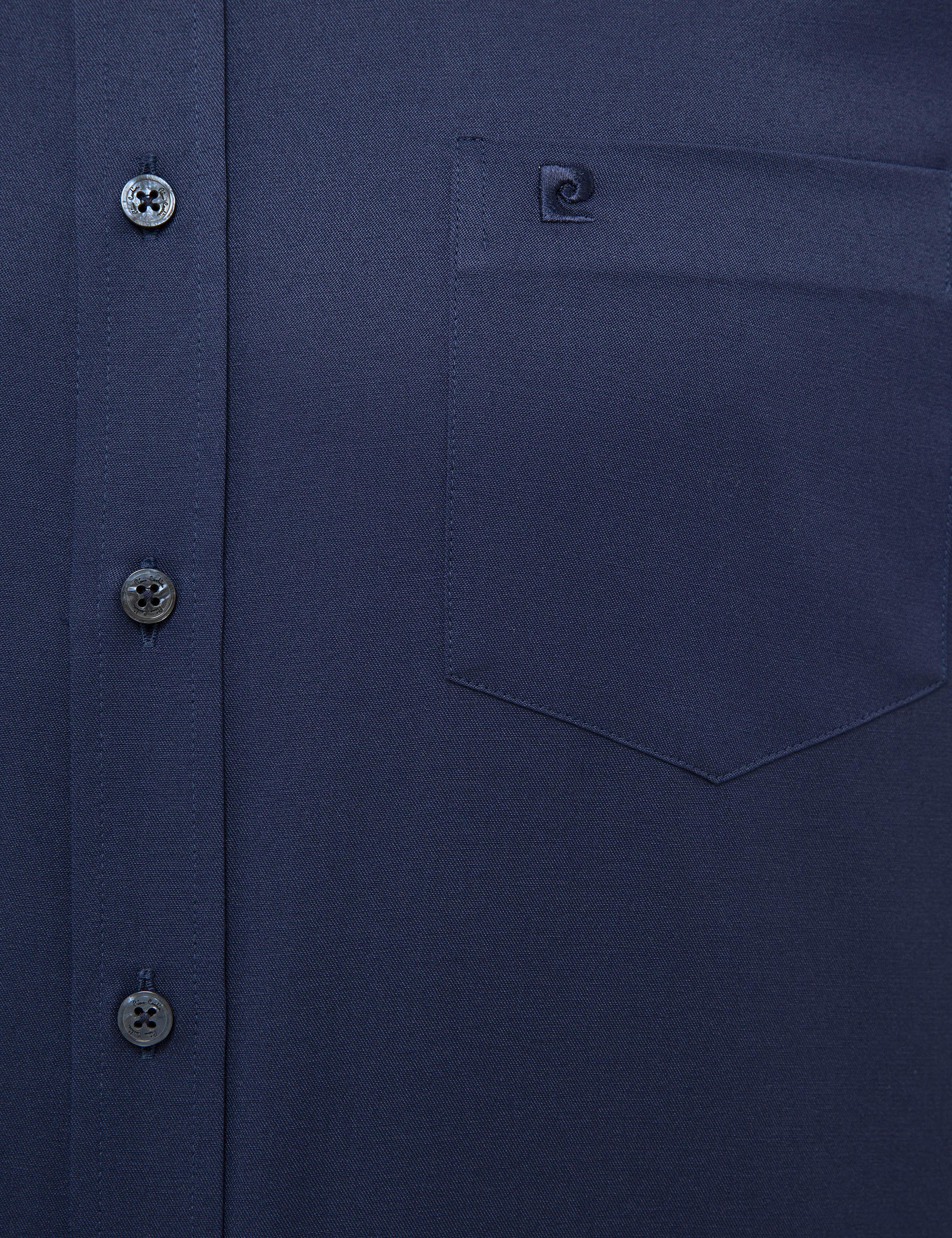 Lacivert Regular Fit Kısa Kollu Gömlek