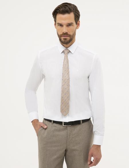 Beyaz Slim Fit Basic Gömlek - 50231260014