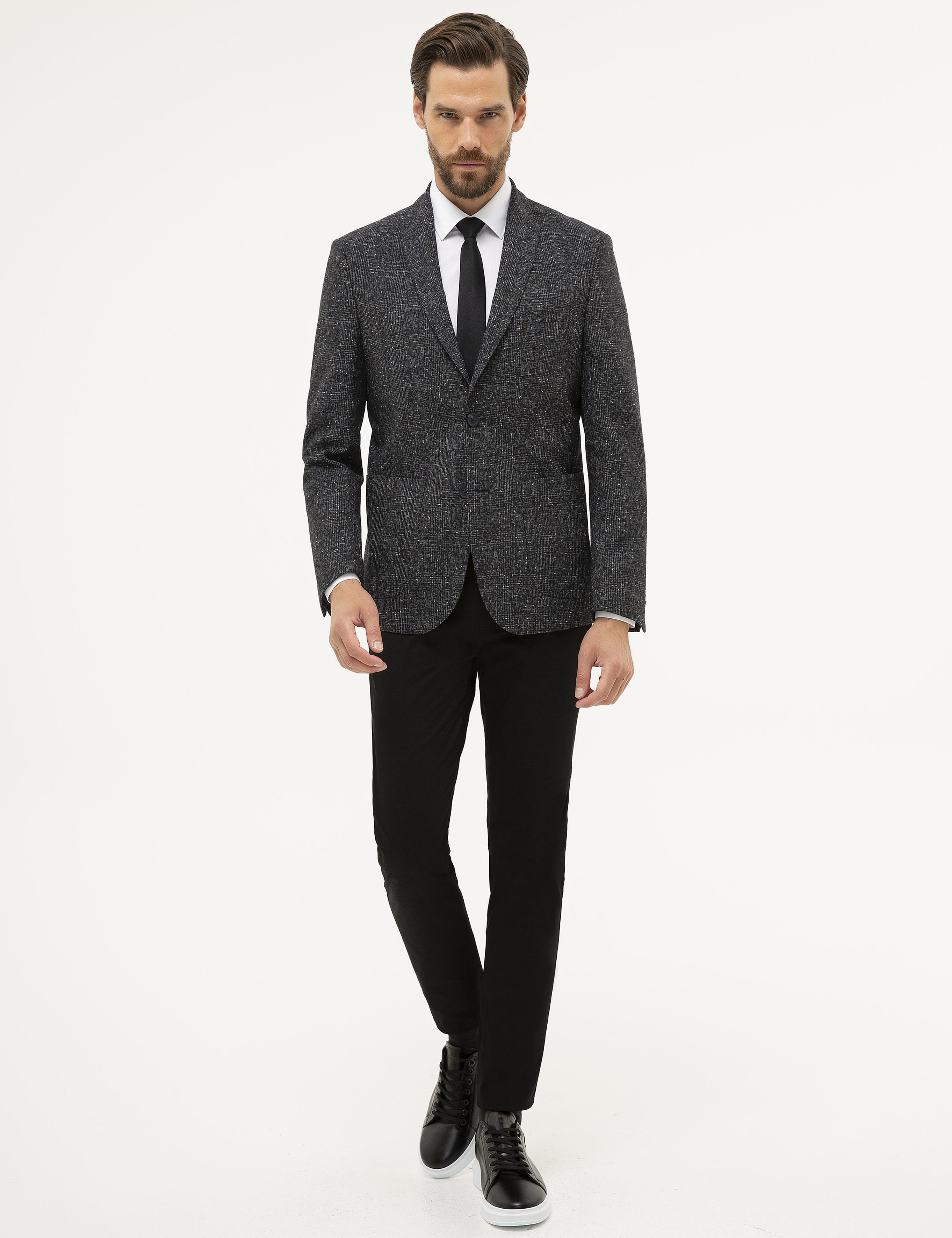 Lacivert Slim Fit Ceket