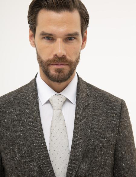 Kahverengi Slim Fit Ceket - 50228645137