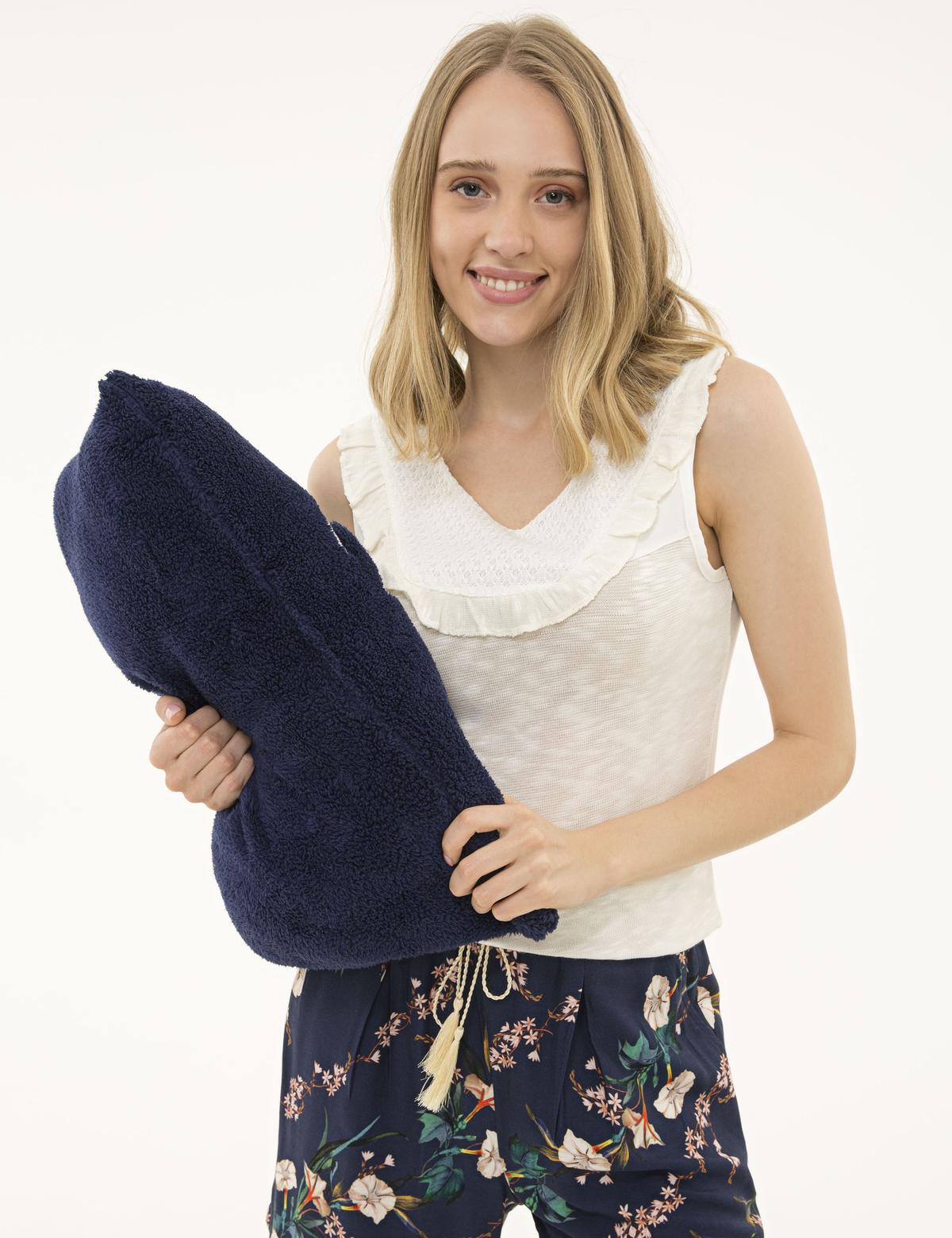 Ekru Şort Pijama Takım