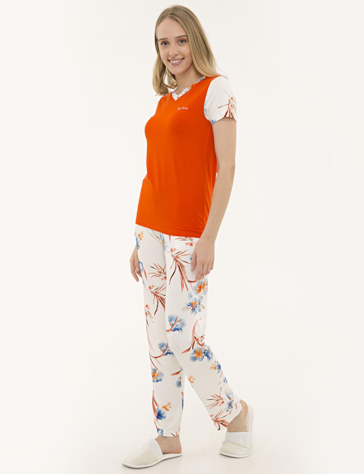 Turuncu Pijama Takım - 50234435003