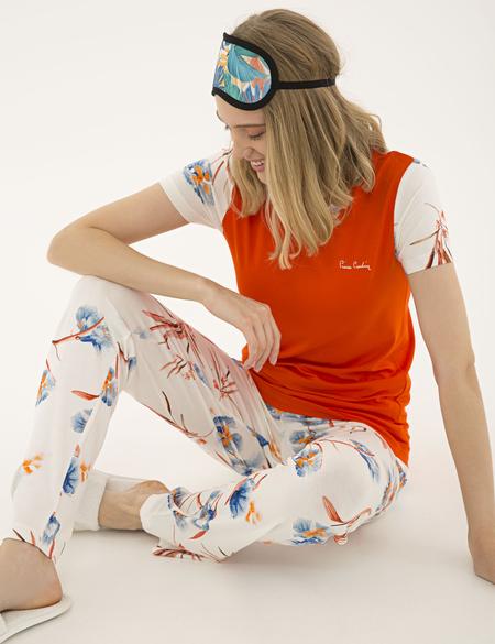 Turuncu Pijama Takım - 50234435003
