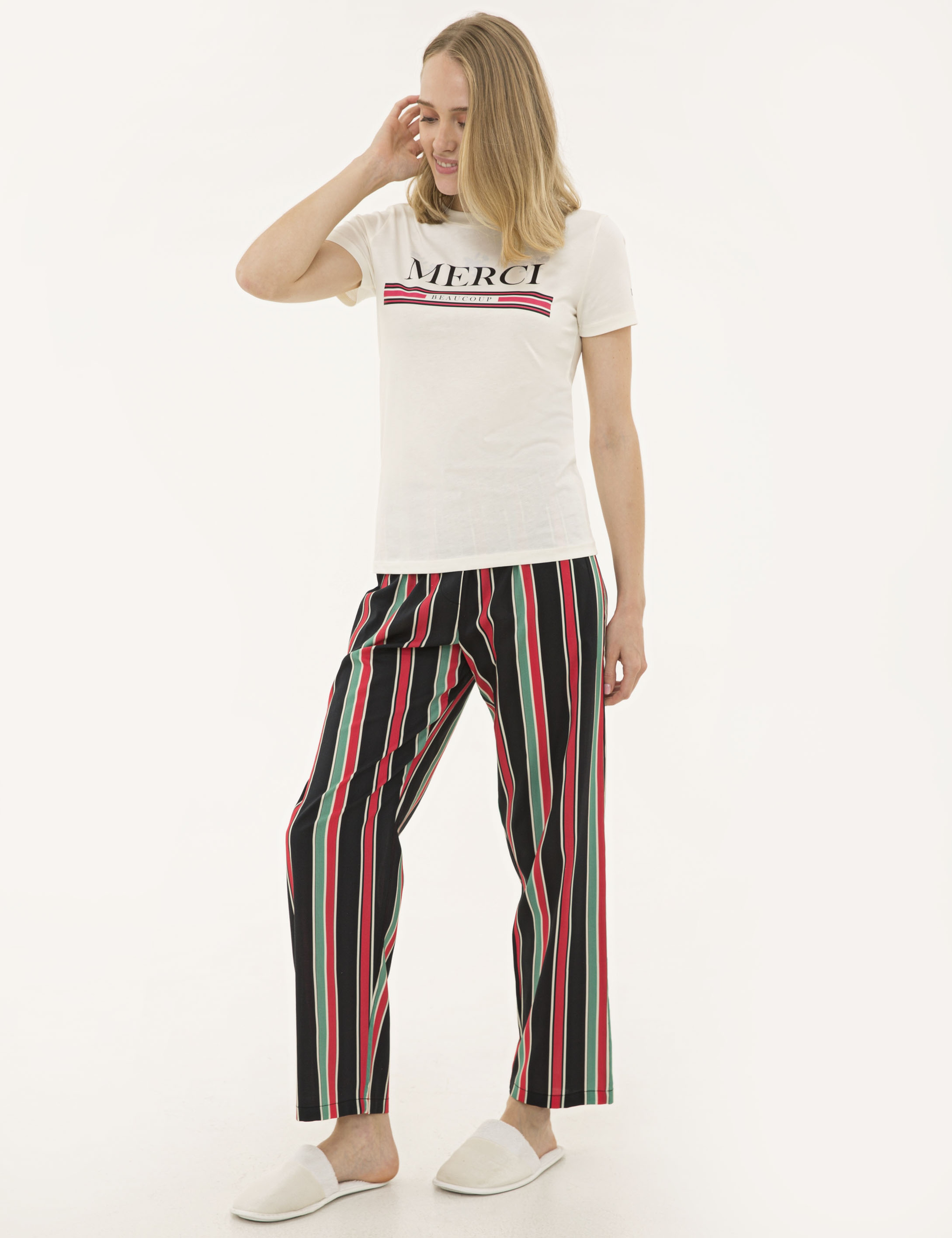 Ekru Pijama Takım - Image 3