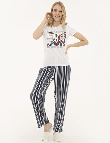 Beyaz Pijama Takımı - 50234438001