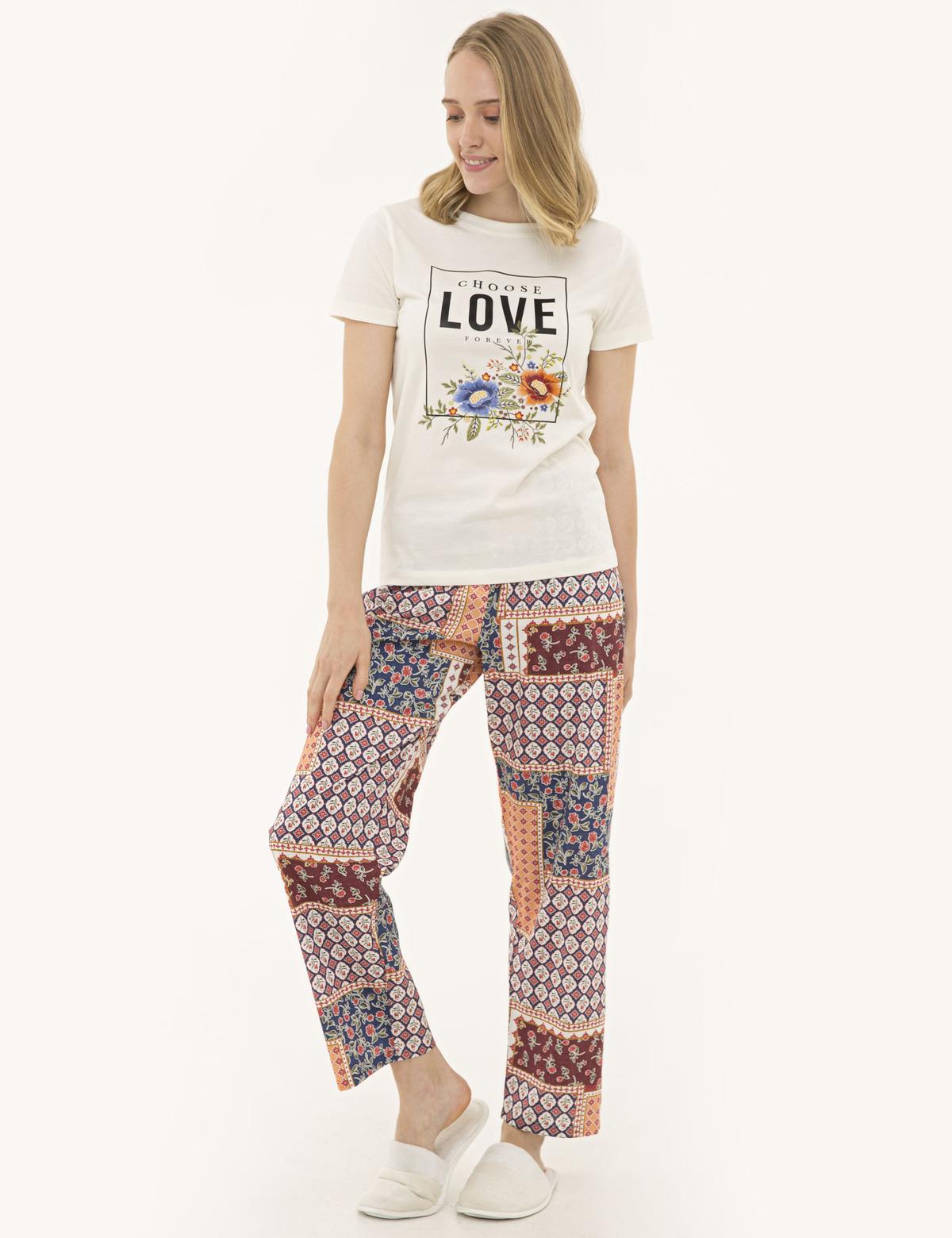 Ekru Pijama Takım - 50234440002