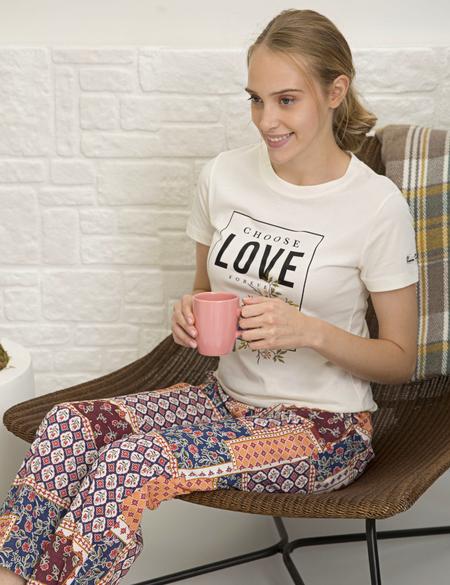 Ekru Pijama Takım - 50234440002