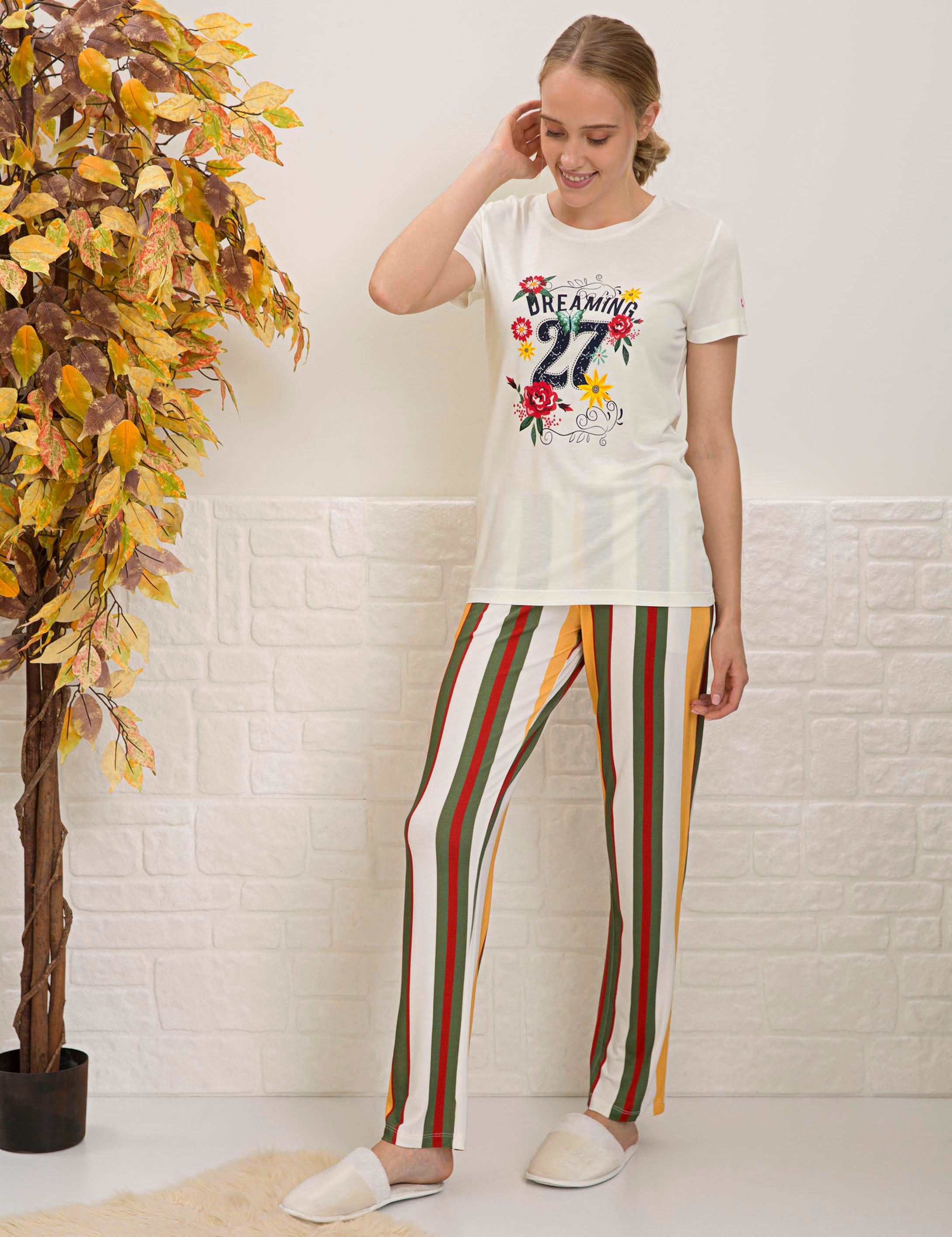 Ekru Pijama Takım - Image 1