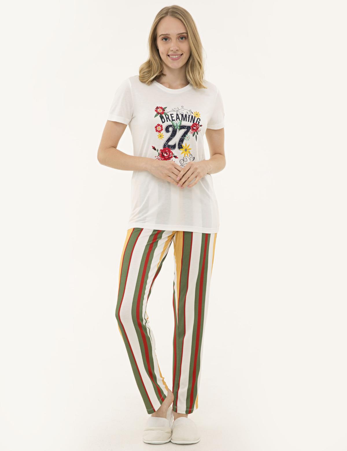 Ekru Pijama Takım - 50234447002