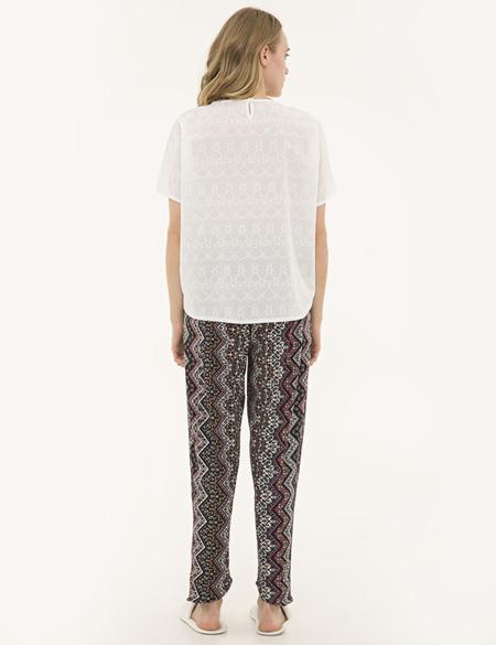 Beyaz Pijama Takım - 50234456001