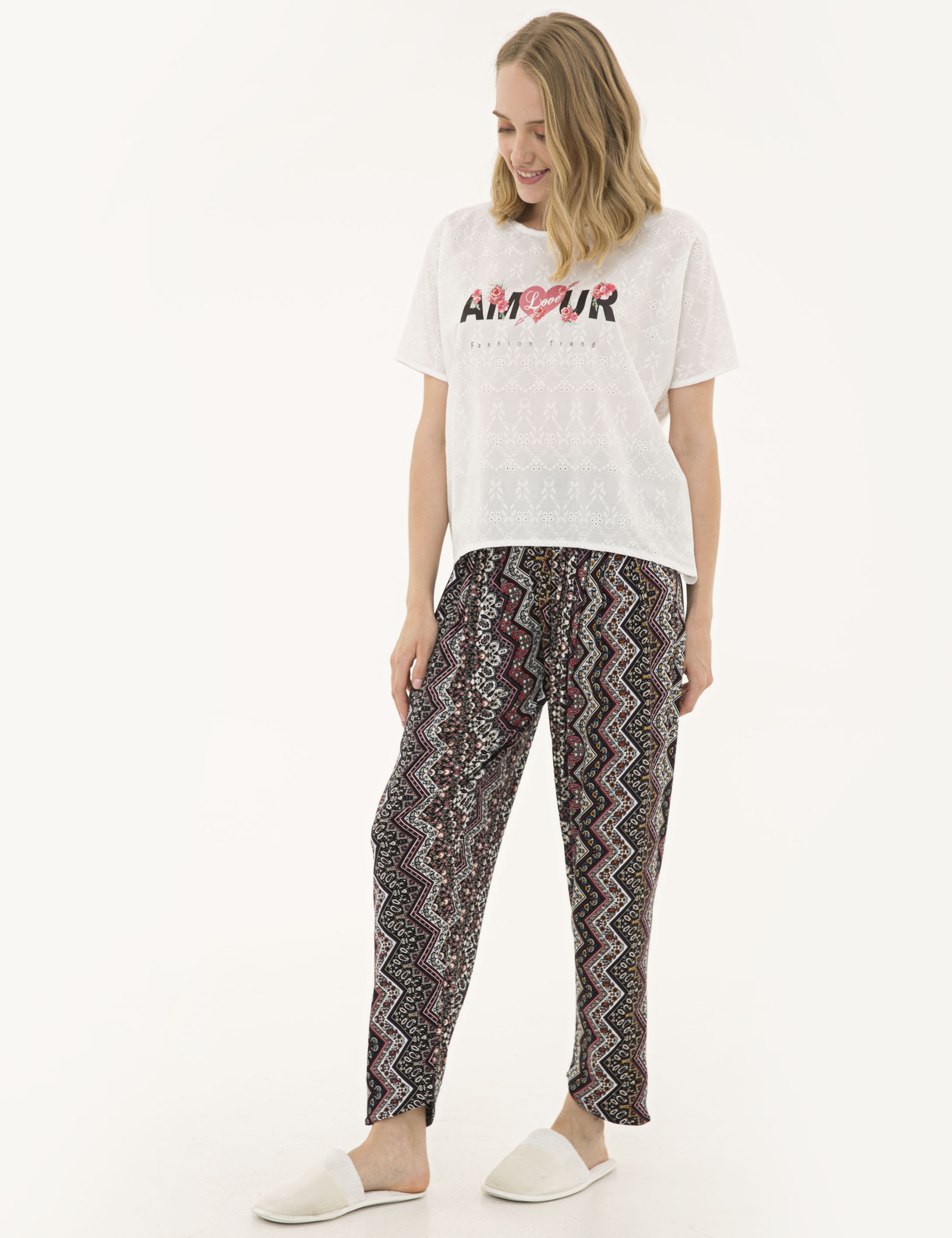 Beyaz Pijama Takım