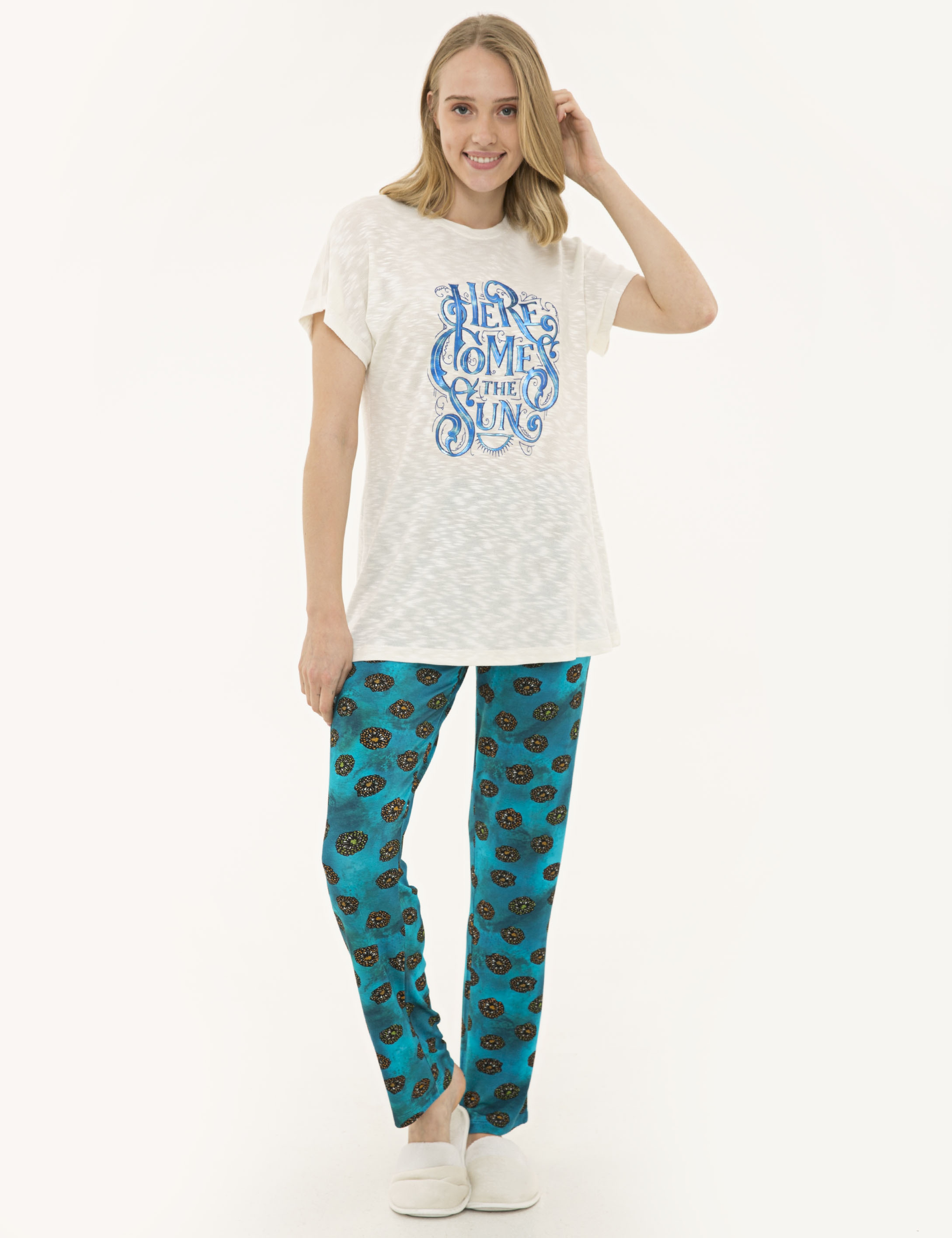 Ekru Pijama Takımı