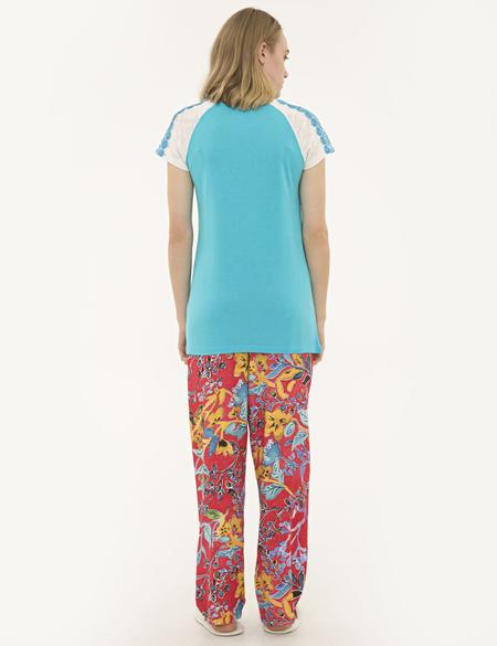 Turkuaz Pijama Takımı - 50234462001