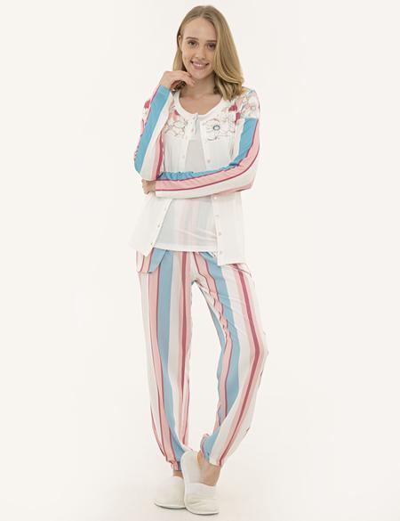 Ekru Pijama Takımı - 50234476002