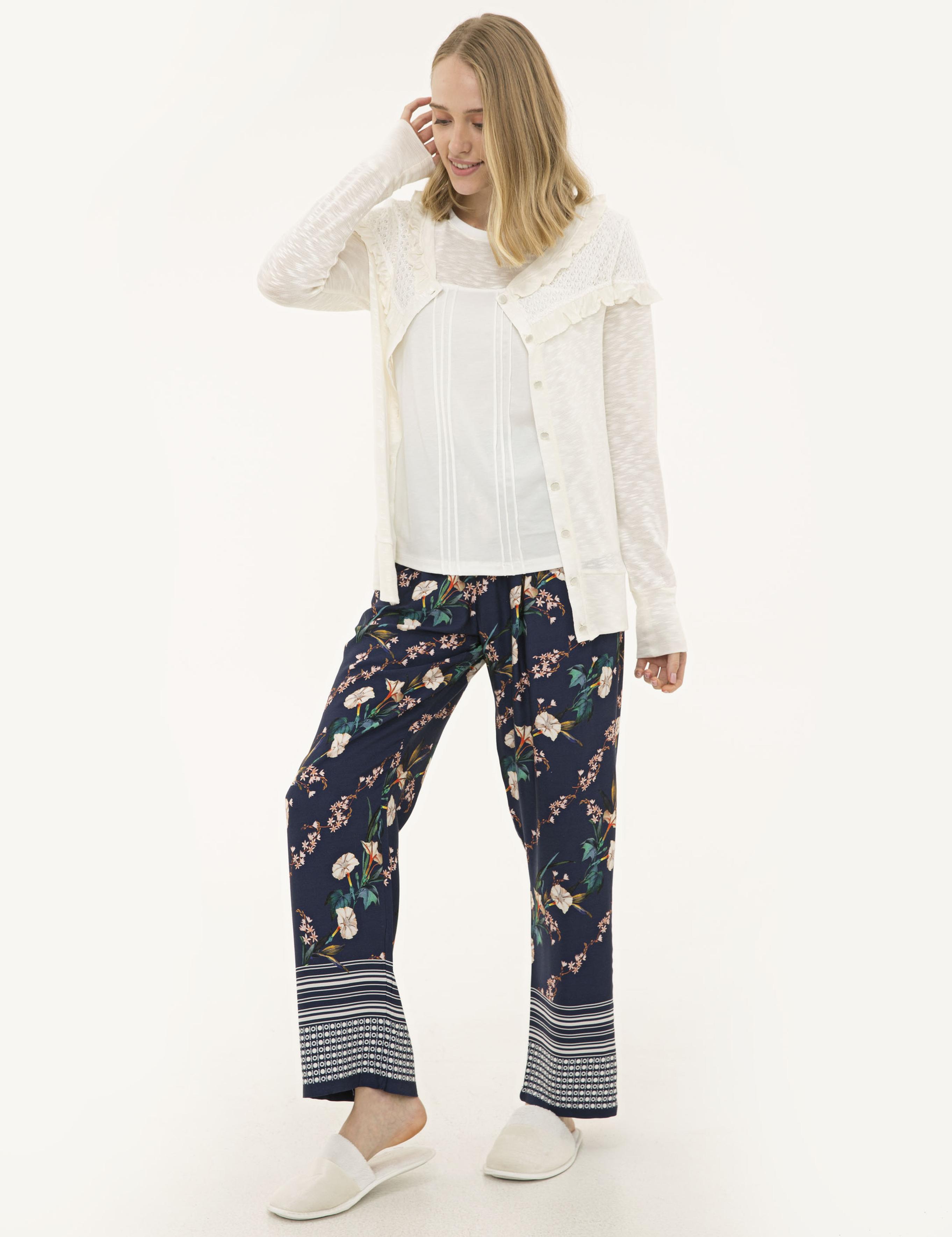 Ekru Pijama Takımı