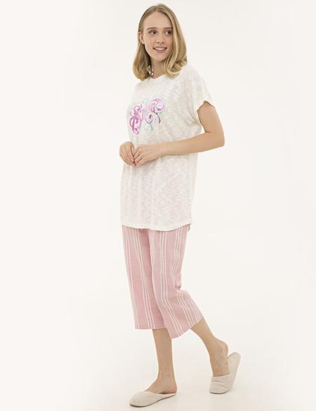 Pembe Kapri Pijama Takım - 50234531003