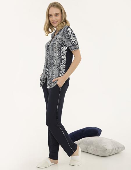 Lacivert Pijama Takımı - 50234533003