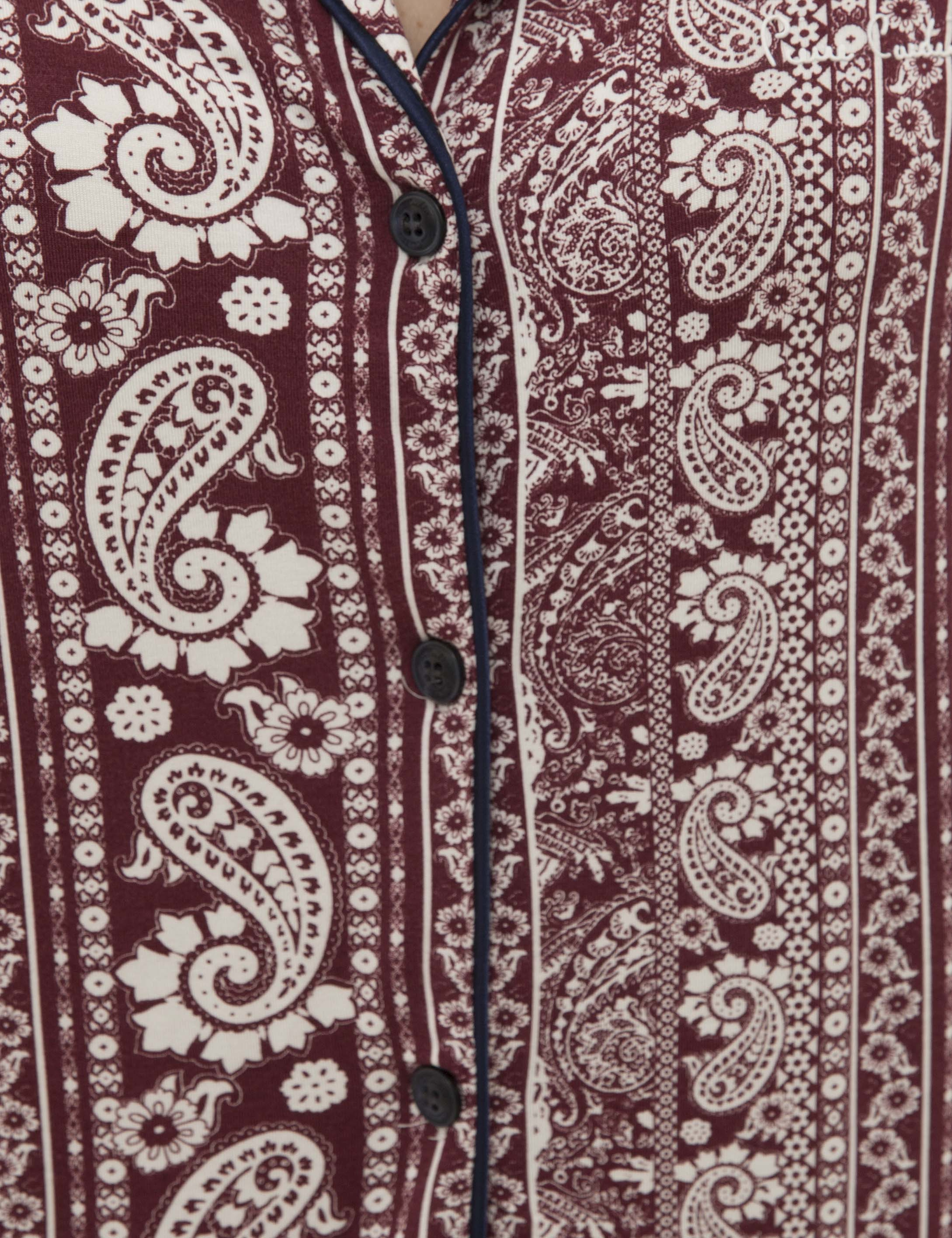 Bordo Pijama Takım - Image 6