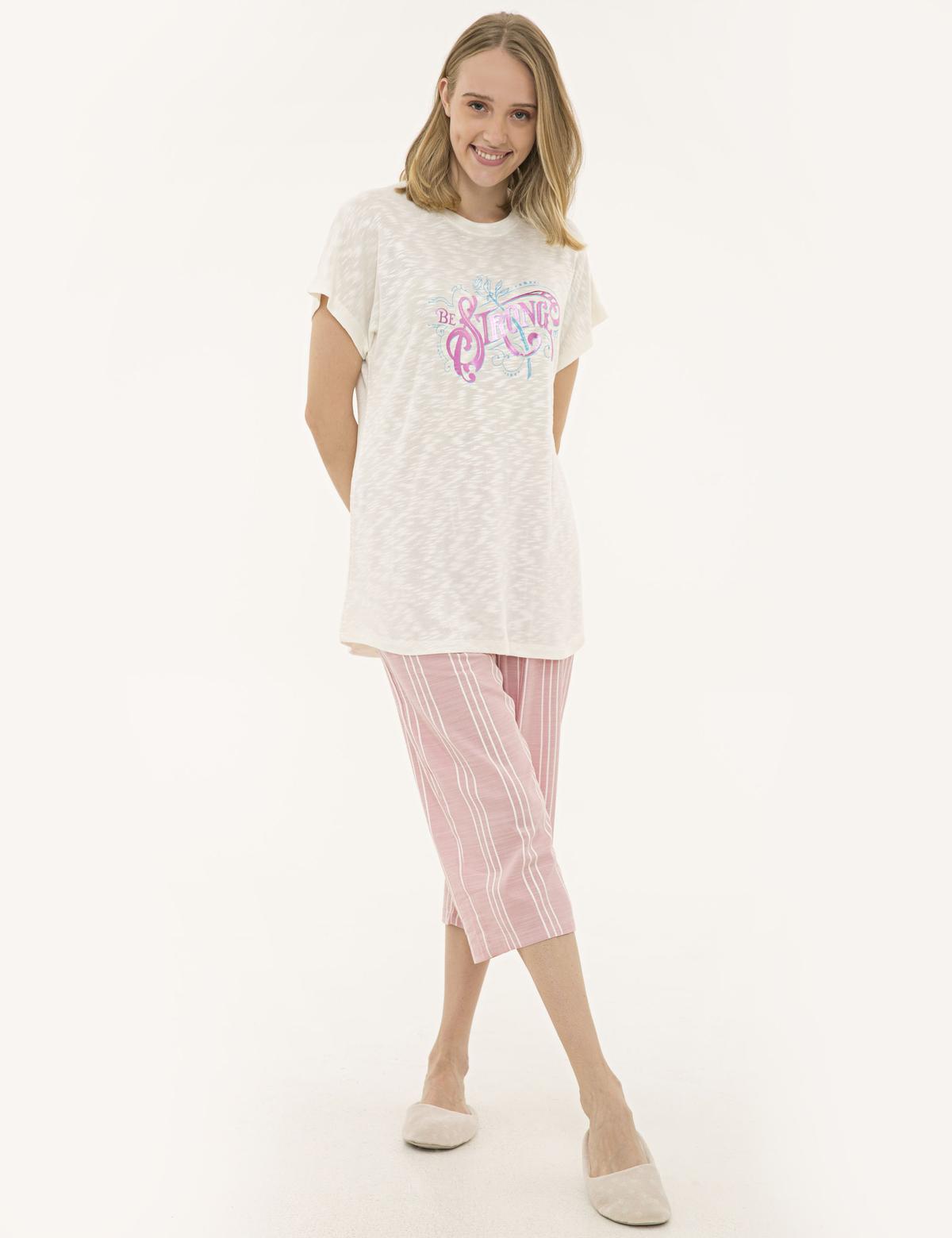 Pembe Kapri Pijama Takım - 50234531003