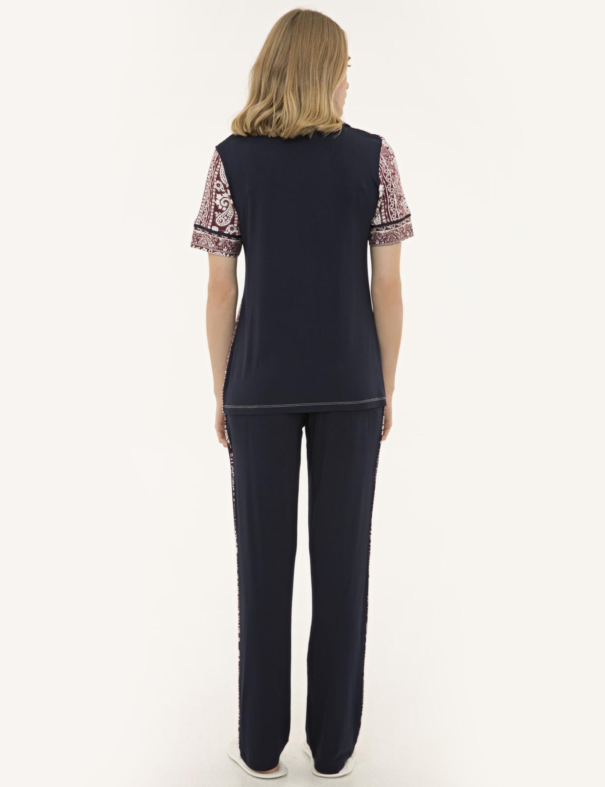 Bordo Pijama Takım - 50234533007