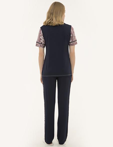 Bordo Pijama Takım - 50234533007