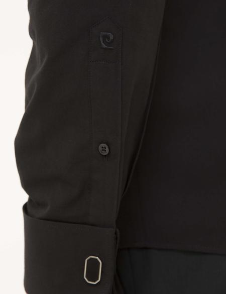 Siyah Slim Fit Smokin Gömlek - 50223125017