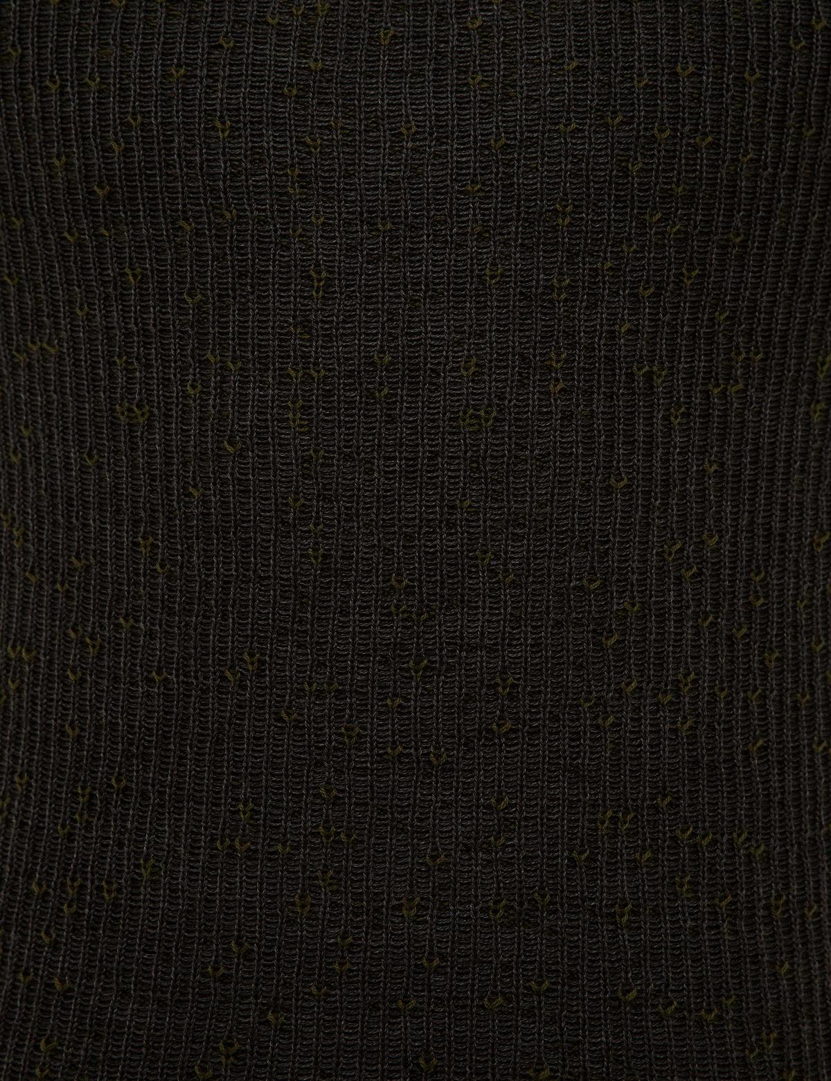 Antrasit Melanj Slim Fit Bisiklet Yaka Triko Kazak - 50229607013