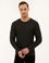 Antrasit Melanj Slim Fit Bisiklet Yaka Triko Kazak