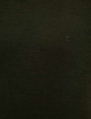 Yeşil Slim Fit Basic Kazak