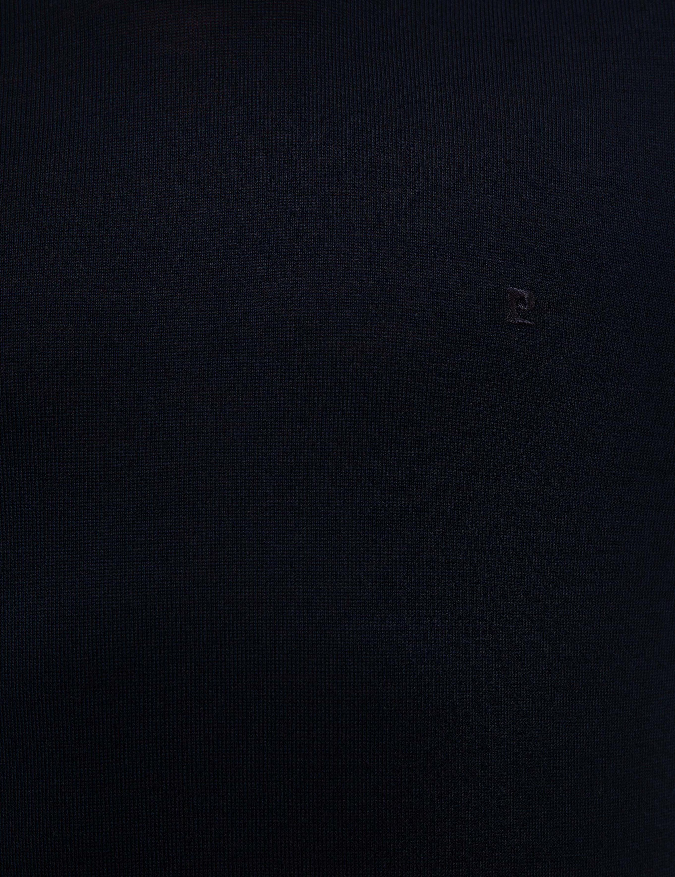 Lacivert Slim Fit Basic Kazak