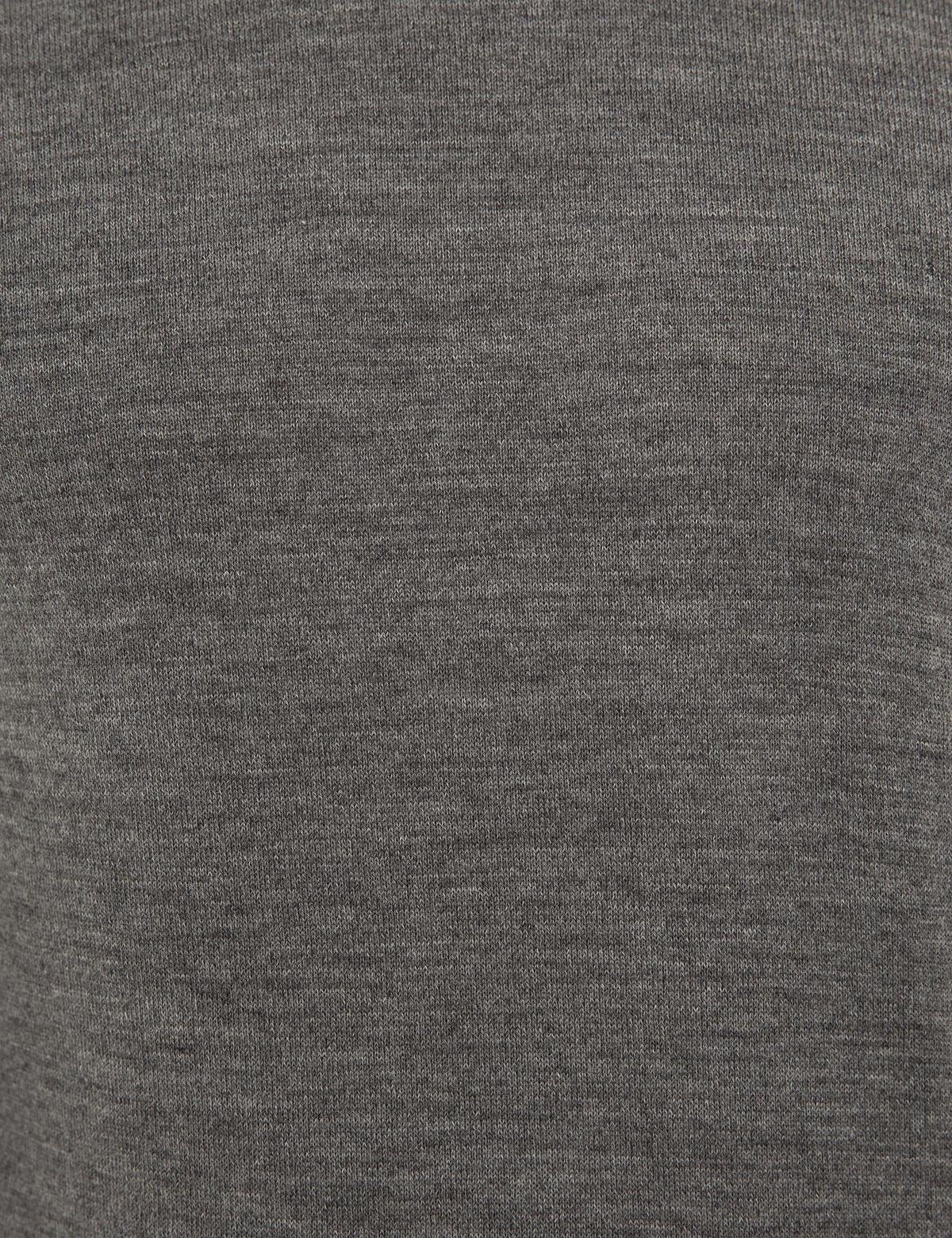 Gri Melanj Slim Fit Basic Kazak - 50227093043