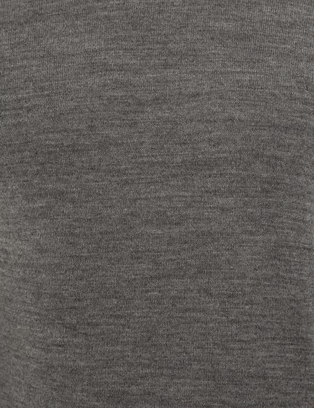 Gri Melanj Slim Fit Basic Kazak - 50227093043