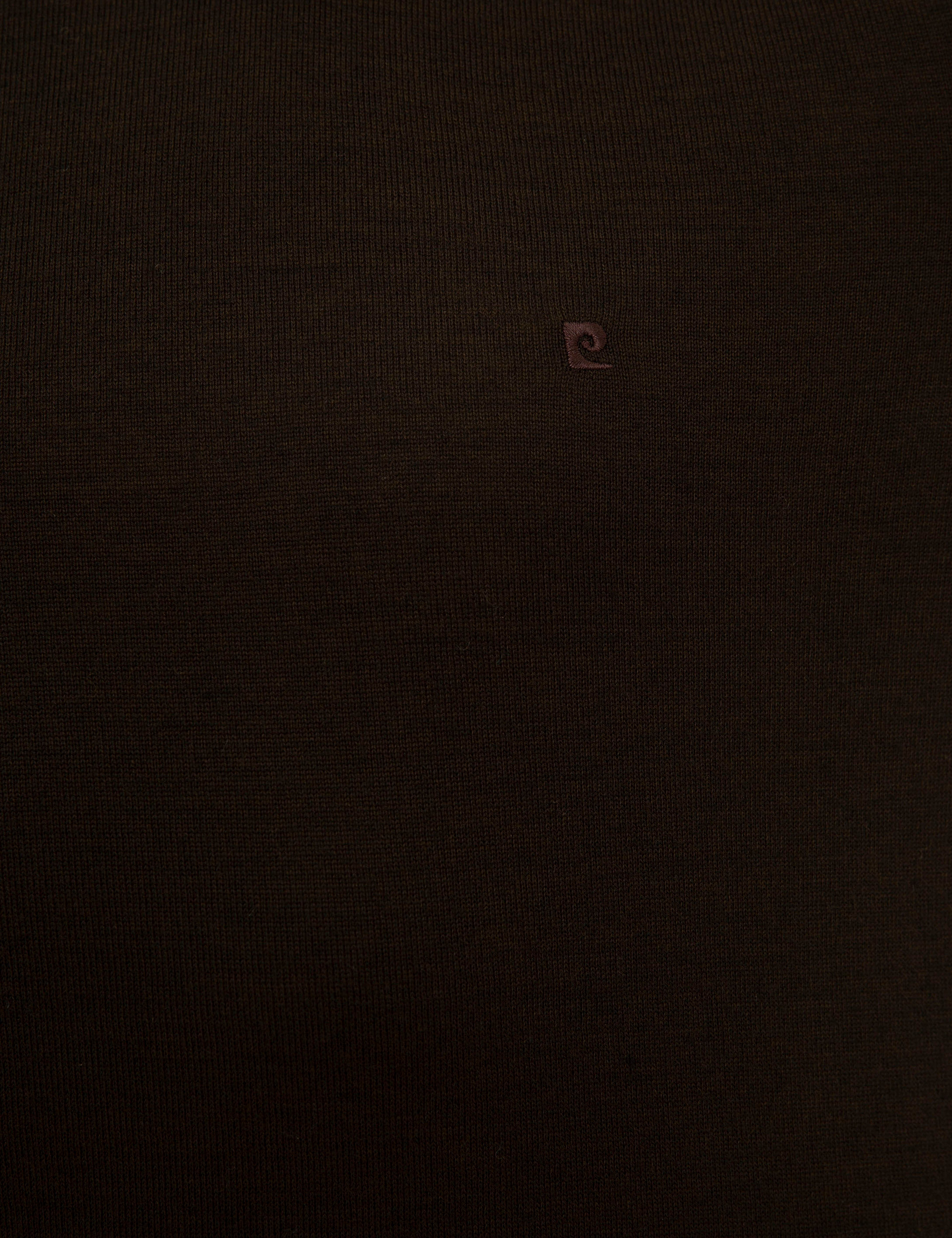 Kahverengi Slim Fit Tam Balıkçı Yaka Basic Triko Kazak - Image 5