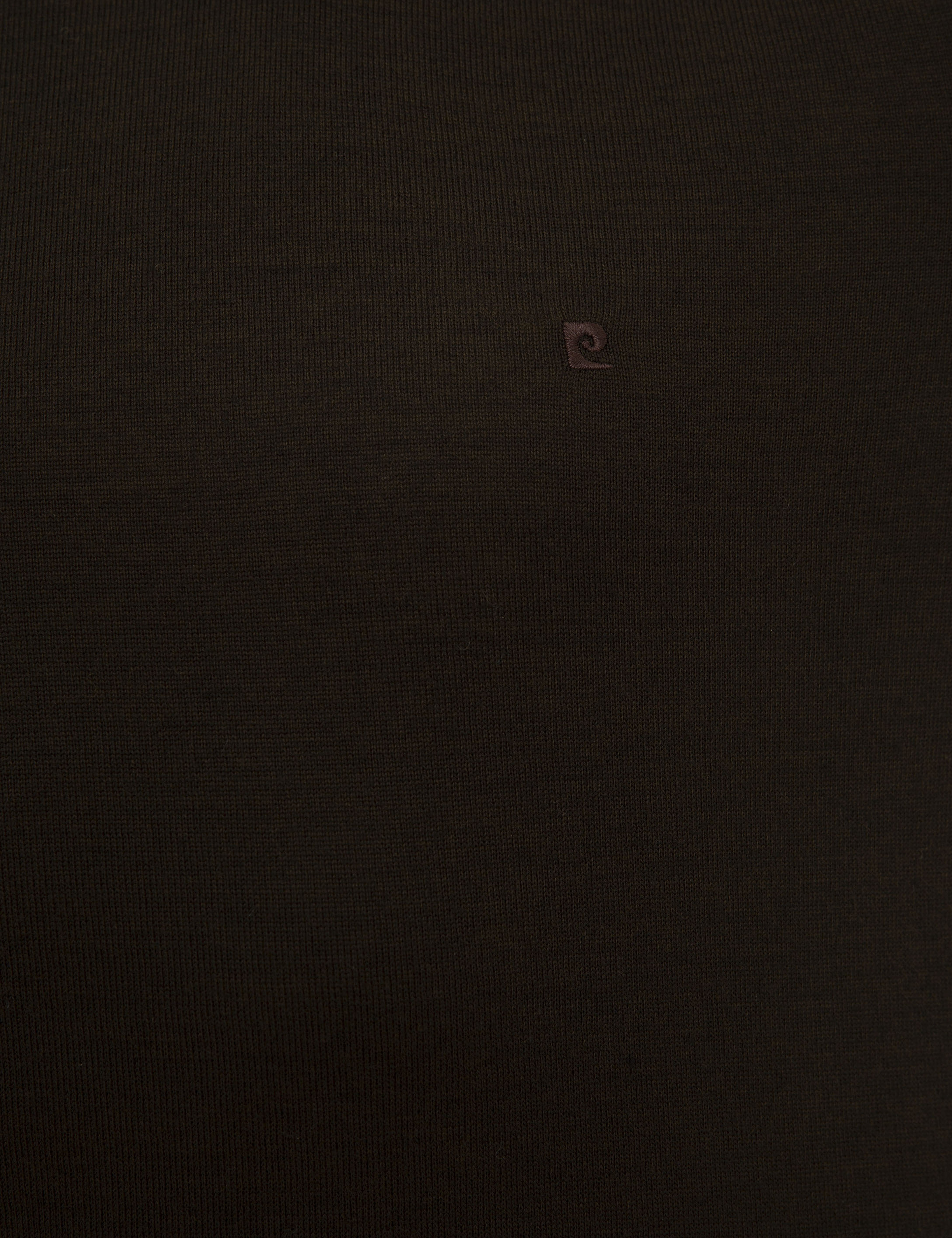 Kahverengi Slim Fit Tam Balıkçı Yaka Basic Triko Kazak