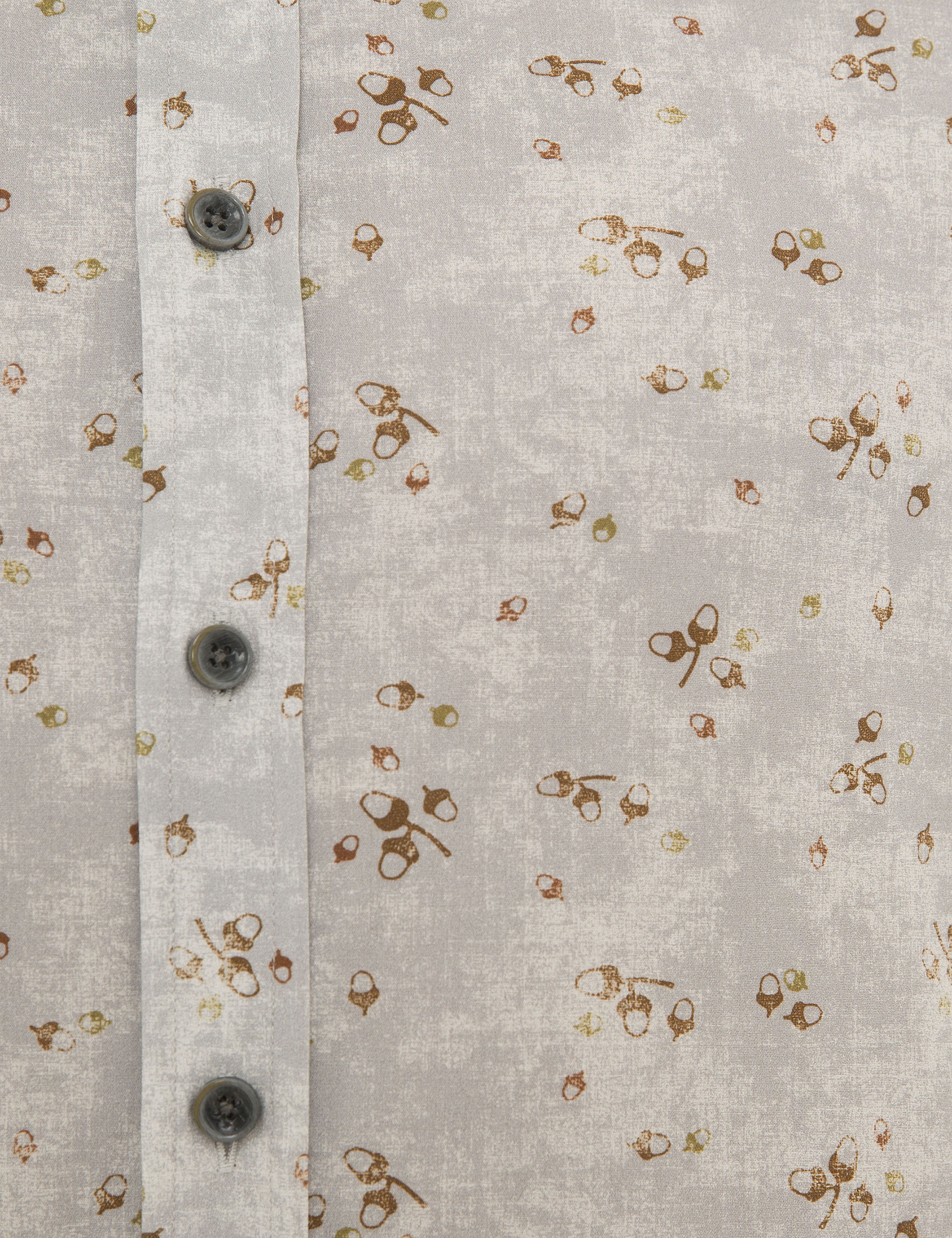Gri Slim Fit Uzun Kollu Gömlek - Image 5